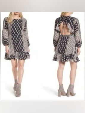 Open-Back Mini Dress